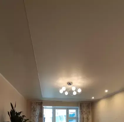 Натяжной потолок в спальню — Ангарск, 73-й квартал, 9а, фото 1
